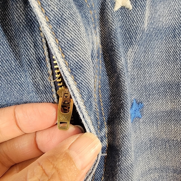 NO Boundaries Y2K Stary Denim Short Size 21 Raw Hem Pocket Casual Festival - Picture 6 of 11